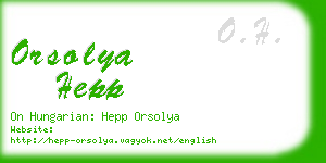 orsolya hepp business card